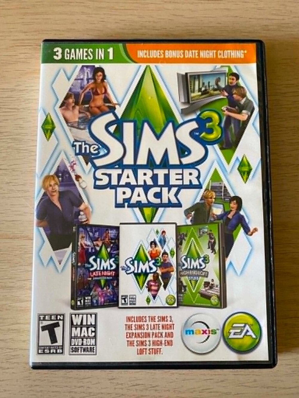 Sims 3 Starter Pack (PC Games) Lot - Plus Sims 3 Pets Expansion Pack
